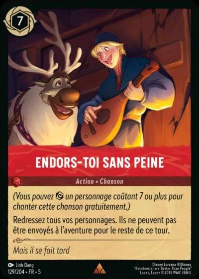 Carte Lorcana 129/204 Endors-toi sans peine Foil | LorenZone