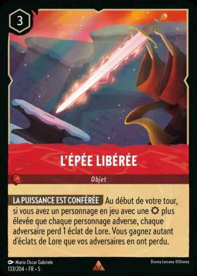 Carte Lorcana 133/204 L'Épée libérée Foil | LorenZone