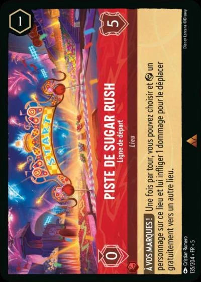 Carte Lorcana 135/204 Piste de Sugar Rush Foil | LorenZone