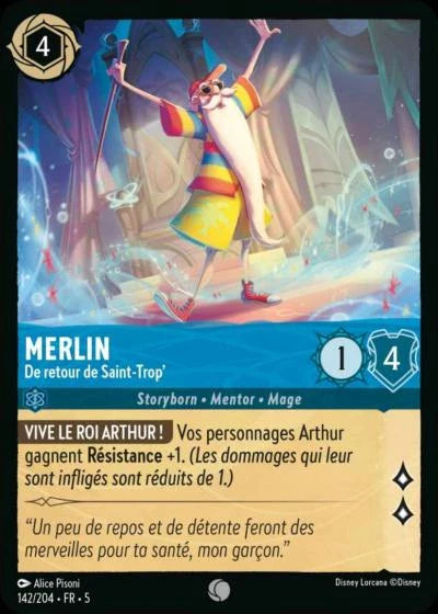 Carte Lorcana 142/204 Merlin Foil | LorenZone