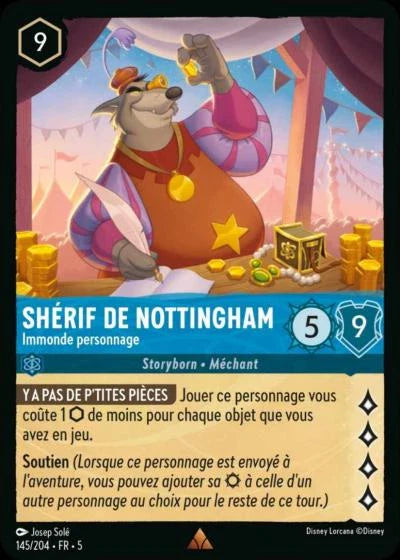 Carte Lorcana 145/204 Shérif de Nottingham Foil | LorenZone