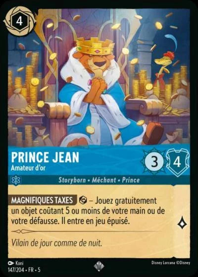 Carte Lorcana 147/204 Prince Jean Foil | LorenZone