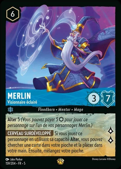 Carte Lorcana 159/204 Merlin Foil | LorenZone