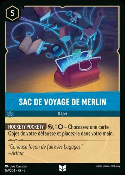 Carte Lorcana 167/204 Sac de voyage de Merlin Foil | LorenZone