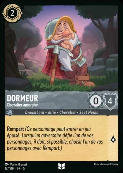 Carte Lorcana 177/204 Dormeur Foil | LorenZone