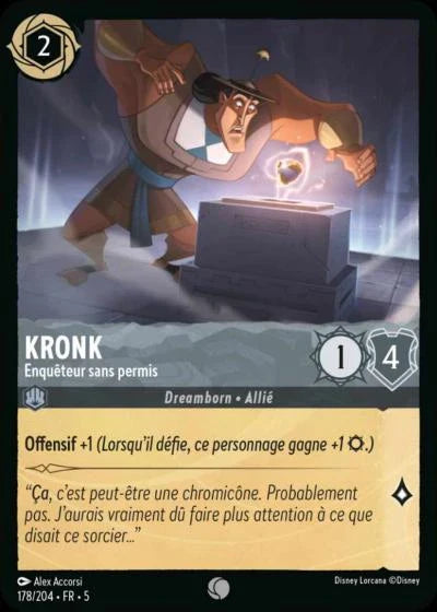 Carte Lorcana 178/204 Kronk Foil | LorenZone