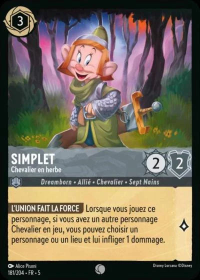 Carte Lorcana 181/204 Simplet Foil | LorenZone
