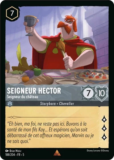 Carte Lorcana 188/204 Seigneur Hector Foil | LorenZone