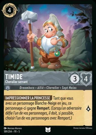 Carte Lorcana 189/204 Timide Foil | LorenZone