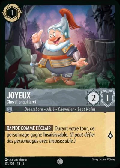 Carte Lorcana 191/204 Joyeux Foil | LorenZone