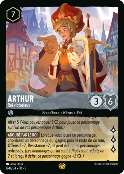 Carte Lorcana 194/204 Arthur Foil | LorenZone