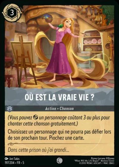 Carte Lorcana 197/204 Où est la vraie vie ? Foil | LorenZone