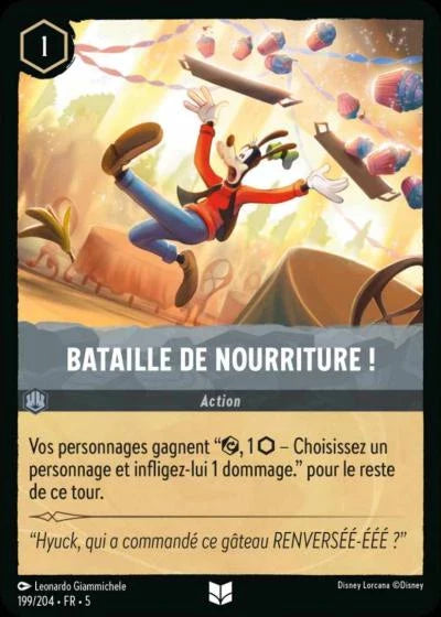 Carte Lorcana 199/204 Bataille de nourriture ! Foil | LorenZone