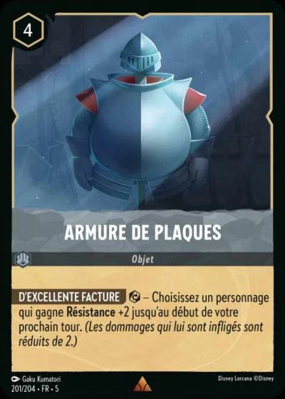 Carte Lorcana 201/204 Armure de plaques Foil | LorenZone