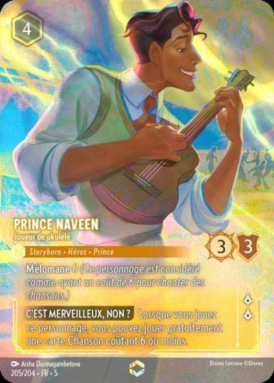 Carte Lorcana 205/204 Prince Naveen Enchantée | LorenZone