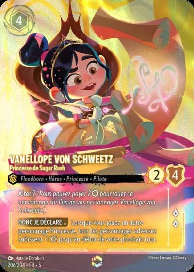Carte Lorcana 206/204 Vanellope von Schweetz Enchantée | LorenZone