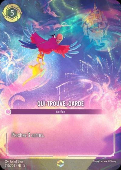 Carte Lorcana 210/204 Qui trouve, garde Enchantée | LorenZone