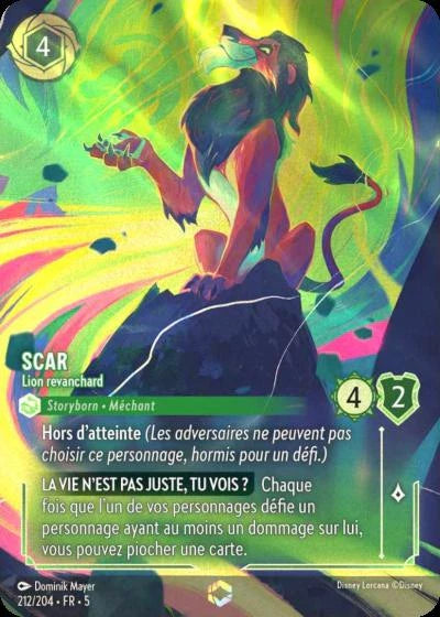 Carte Lorcana 212/204 Scar Enchantée | LorenZone