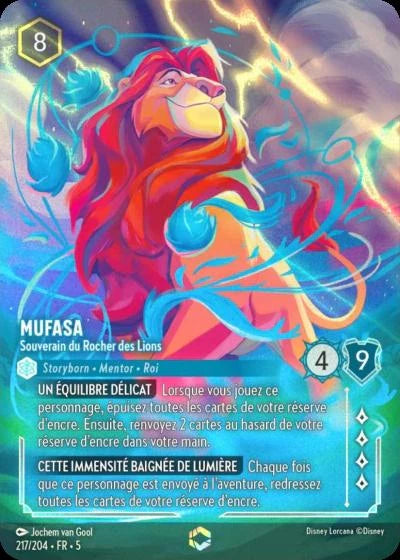 Carte Lorcana 217/204 Mufasa Enchantée | LorenZone