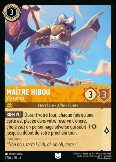 Carte Lorcana 001/204 Maître Hibou Foil | LorenZone