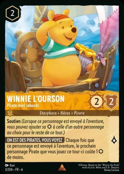 Carte Lorcana 003/204 Winnie l'ourson Foil | LorenZone