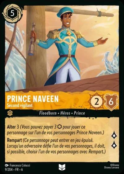 Carte Lorcana 009/204 Prince Naveen Foil | LorenZone