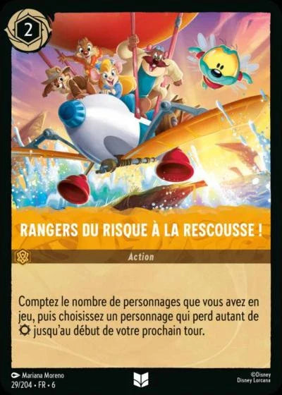 Carte Lorcana 029/204 Rangers du risque à la rescousse ! Foil | LorenZone