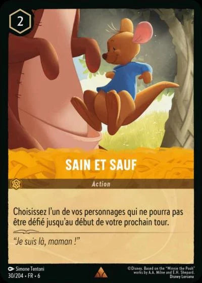 Carte Lorcana 030/204 Sain et sauf Foil | LorenZone