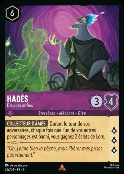 Carte Lorcana 036/204 Hadès Foil | LorenZone