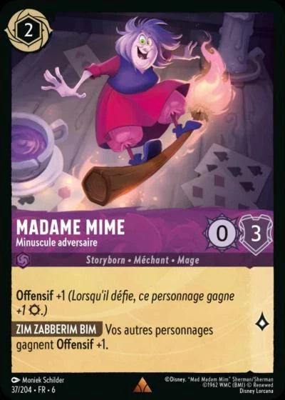 Carte Lorcana 037/204 Madame Mime Foil | LorenZone