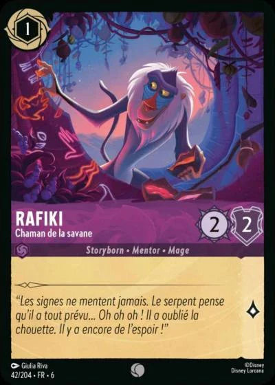 Carte Lorcana 042/204 Rafiki Foil | LorenZone