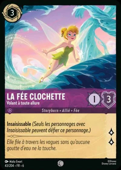 Carte Lorcana 043/204 La Fée Clochette Foil | LorenZone