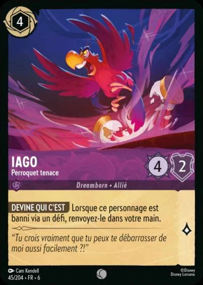 Carte Lorcana 045/204 Iago Foil | LorenZone