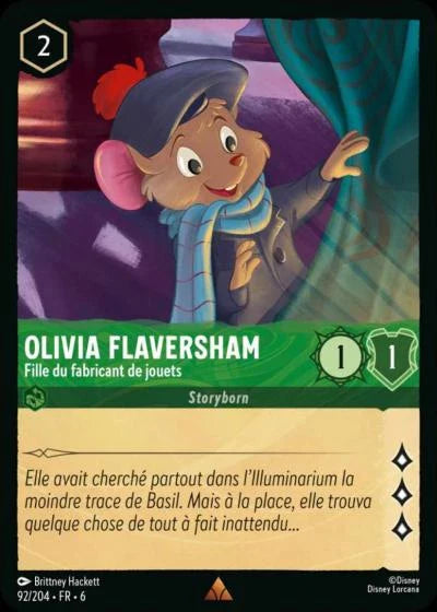 Carte Lorcana 092/204 Olivia Flaversham Foil | LorenZone