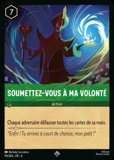 Carte Lorcana 093/204 Soumettez-vous à ma volonté Foil | LorenZone
