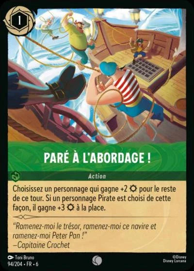 Carte Lorcana 094/204 Paré à l'abordage ! Foil | LorenZone