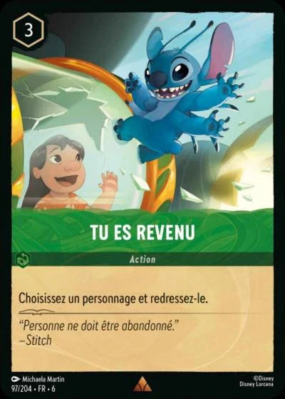 Carte Lorcana 097/204 Tu es revenu Foil | LorenZone