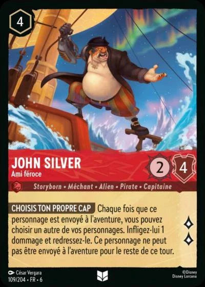 Carte Lorcana 109/204 John Silver Foil | LorenZone
