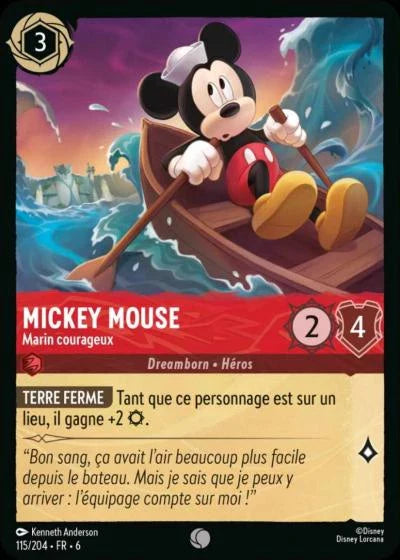 Carte Lorcana 115/204 Mickey Mouse Foil | LorenZone