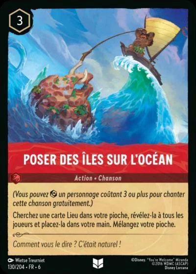 Carte Lorcana 130/204 Poser des îles sur l'océan Foil | LorenZone
