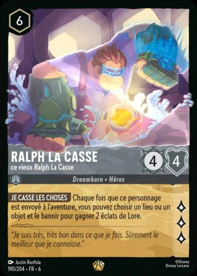 Carte Lorcana 190/204 Ralph la Casse Foil | LorenZone