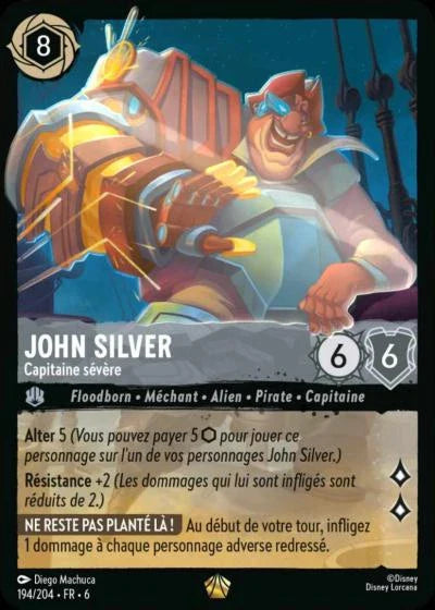 Carte Lorcana 194/204 John Silver Foil | LorenZone