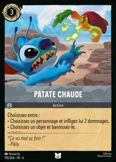 Carte Lorcana 195/204 Patate chaude Foil | LorenZone