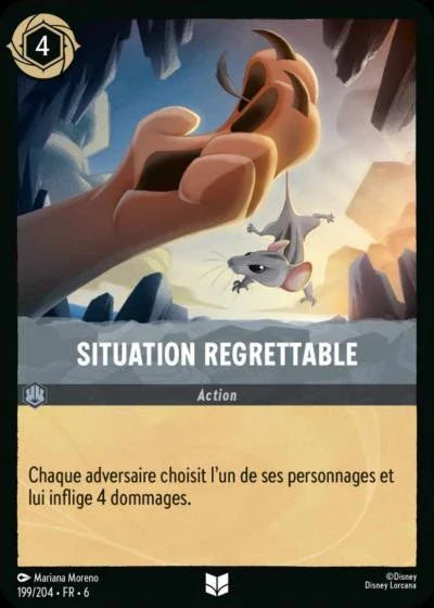 Carte Lorcana 199/204 Situation regrettable Foil | LorenZone