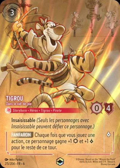 Carte Lorcana 215/204 Tigrou Enchantée | LorenZone
