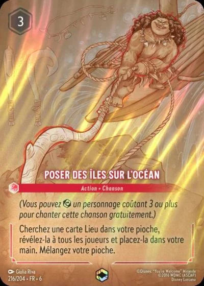 Carte Lorcana 216/204 Poser des îles sur l'océan Enchantée | LorenZone