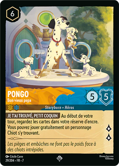 Carte Lorcana 029/204 Pongo Foil | LorenZone