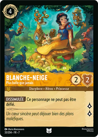 Carte Lorcana 033/204 Blanche-Neige Foil | LorenZone