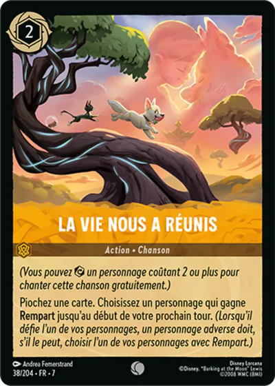 Carte Lorcana 038/204 La vie nous a réunis Foil | LorenZone