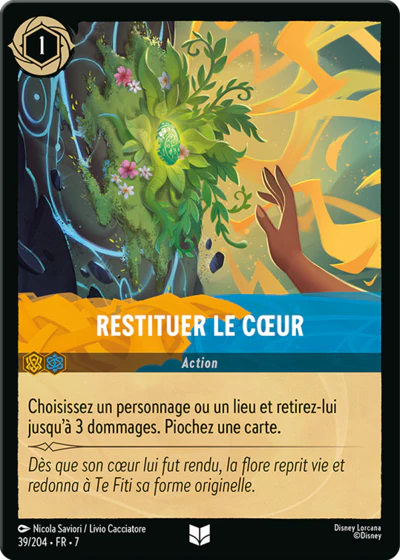 Carte Lorcana 039/204 Restituer le Cœur Foil | LorenZone